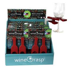 (10) wineGrasp® Seasonal Sets, (1) Cardboard Counter Display, (1) Sample wineGrasp