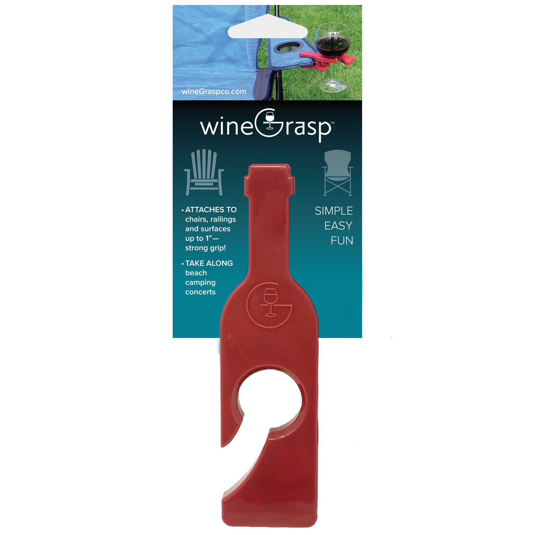 (24) wineGrasp® Singles, + (24) wineGrasp® Sets, (1) Cardboard Floor Display, (1) Sample wineGrasp
